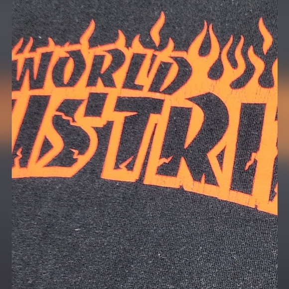World Industries Skateboard Black Spell Out Tee. 100% Cotton XL - Picture 3 of 6